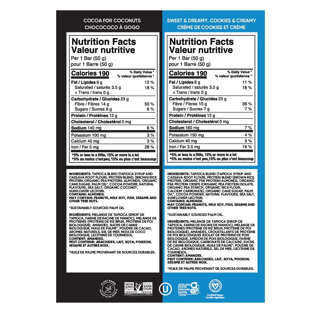 image:imageTRUBAR Vegan Protein Bar Cocoa For Coconuts and Cookies and Creamy 16 ct