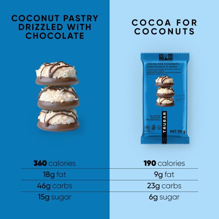 image:imageTRUBAR Vegan Protein Bar Cocoa For Coconuts and Cookies and Creamy 16 ct
