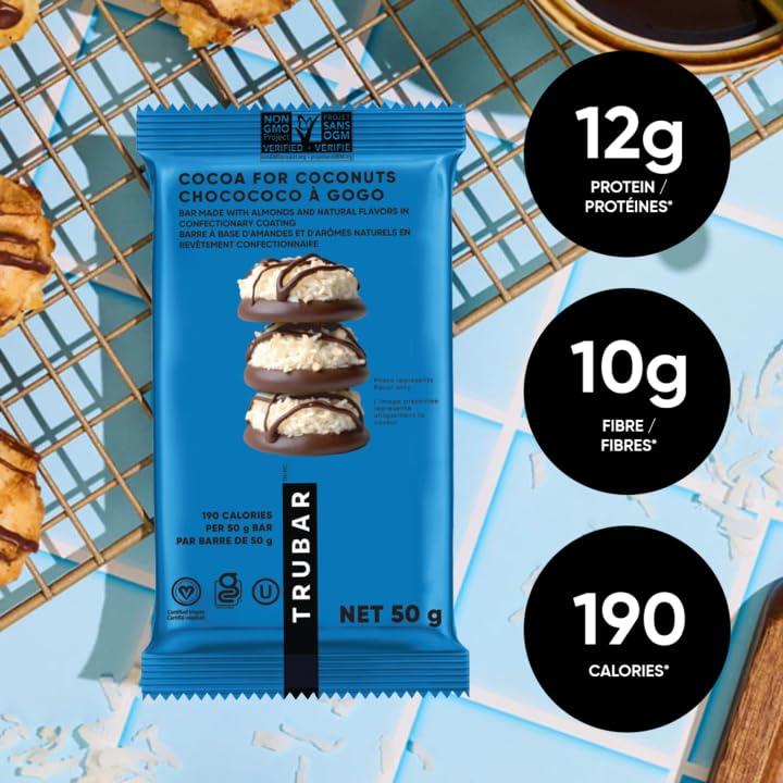 image:imageTRUBAR Vegan Protein Bar Cocoa For Coconuts and Cookies and Creamy 16 ct