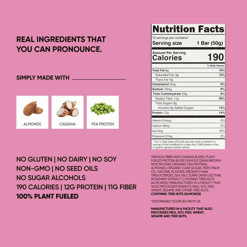 image:imageTRUBAR Vegan Protein Bar Daydreaming About Donuts Gluten Free Plant Based High Fiber Dairy Free Non GMO Low Fat No Sugar Alcohols 12G Lean Protein 13G Fiber Healthy Snack Bars 12 CTDaydreaming About Donuts