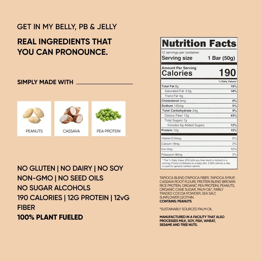 image:imageTRUBAR Vegan Protein Bar Daydreaming About Donuts Gluten Free Plant Based High Fiber Dairy Free Non GMO Low Fat No Sugar Alcohols 12G Lean Protein 13G Fiber Healthy Snack Bars 12 CTVariety Pack PBJelly Strawberry Coconut