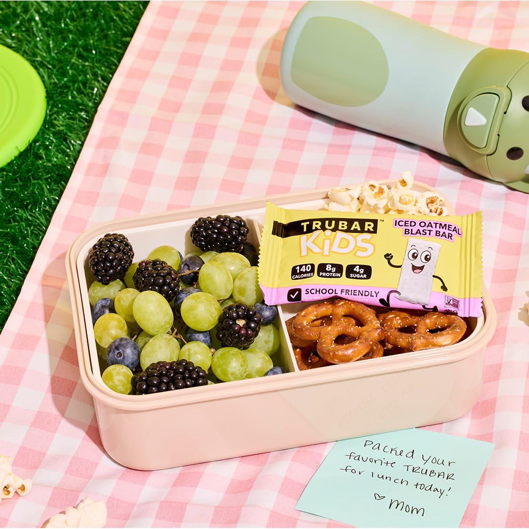 image:imageTRUBAR Kids Protein Bars Pop Goes Confetti Plant Based Protein Gluten Free SchoolFriendly Snacks for Lunchboxes Tree Nut and Peanut Free Low Sugar Healthy On the Go Snack Bars 12 CountKids Bundle OatmealFudgeVanilla Confetti