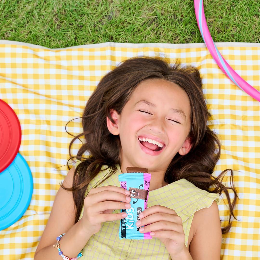 image:imageTRUBAR Kids Protein Bars Pop Goes Confetti Plant Based Protein Gluten Free SchoolFriendly Snacks for Lunchboxes Tree Nut and Peanut Free Low Sugar Healthy On the Go Snack Bars 12 CountFudgeTastic Brownie