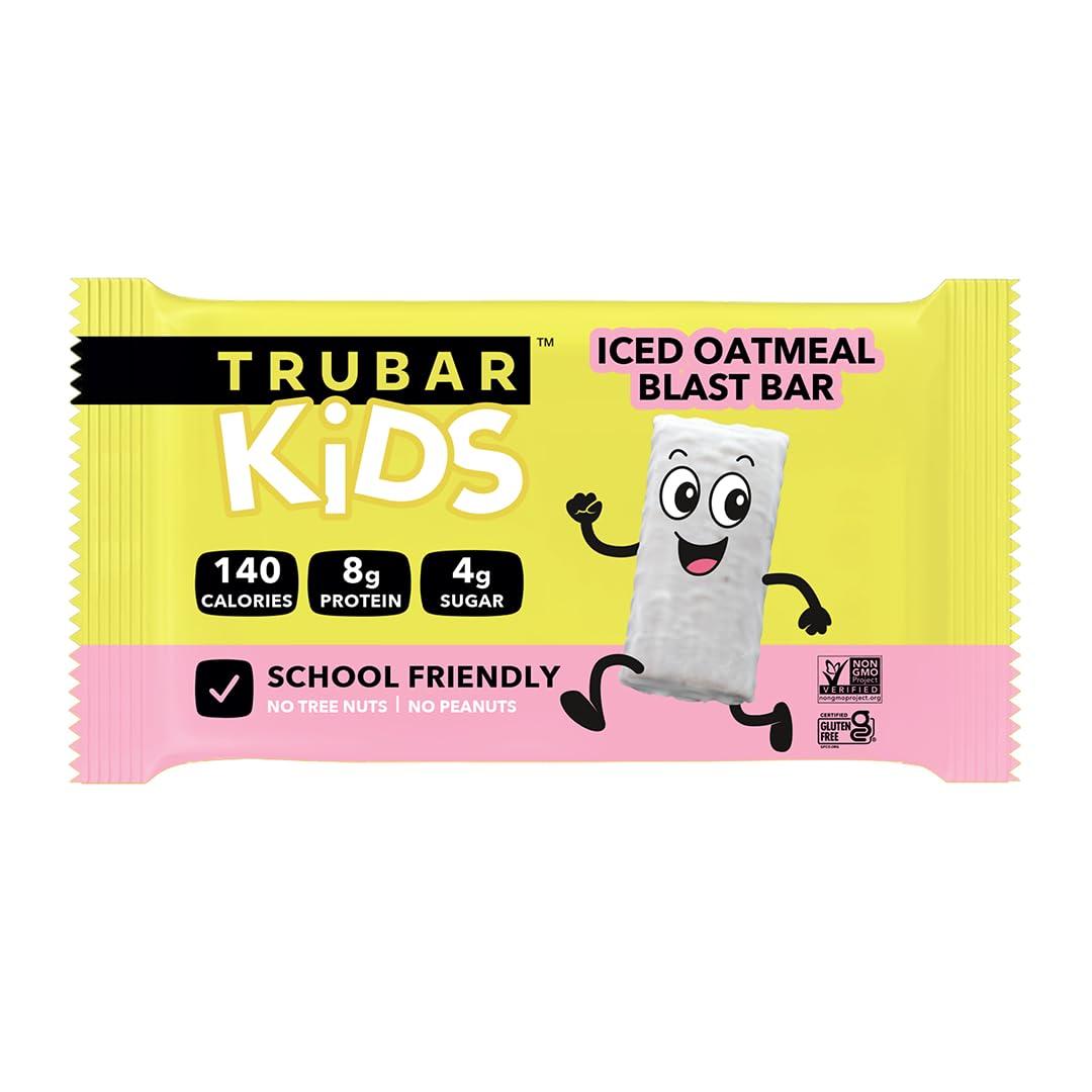 image:imageTRUBAR Kids Protein Bars Pop Goes Confetti Plant Based Protein Gluten Free SchoolFriendly Snacks for Lunchboxes Tree Nut and Peanut Free Low Sugar Healthy On the Go Snack Bars 12 CountIced Oatmeal